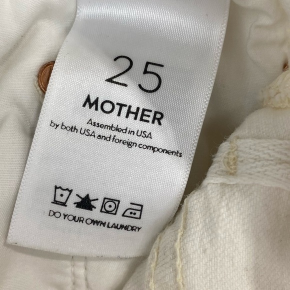 Mother The Looker high waisted ankle Tea and biscuits Cream Jeans size 25 - Picture 6 of 9